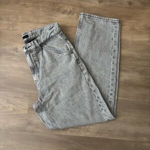 Uniqlo Light Gray Men's Wide Jeans